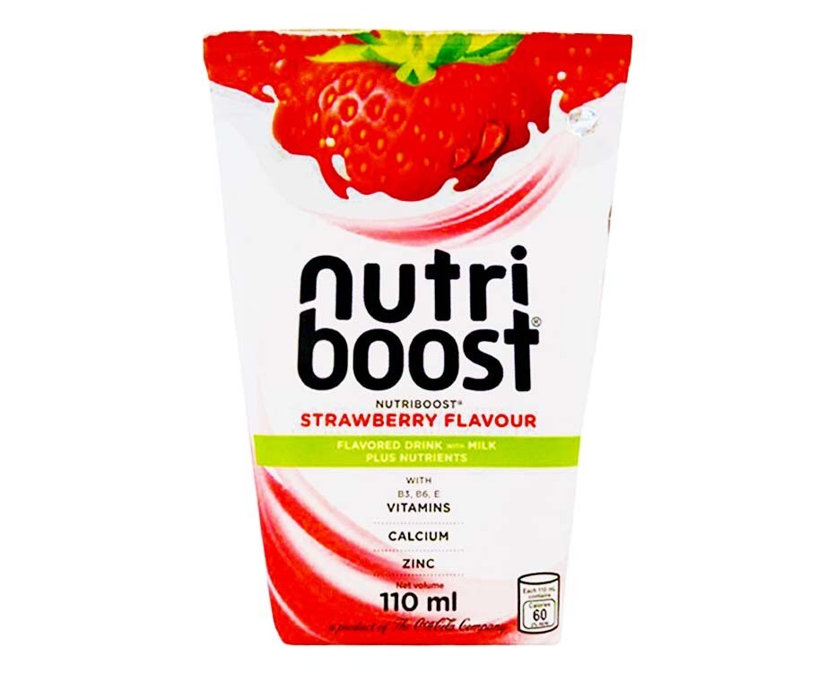 Nutri Boost Strawberry Flavour Flavored Drink with Milk Plus Nutrients 110mL