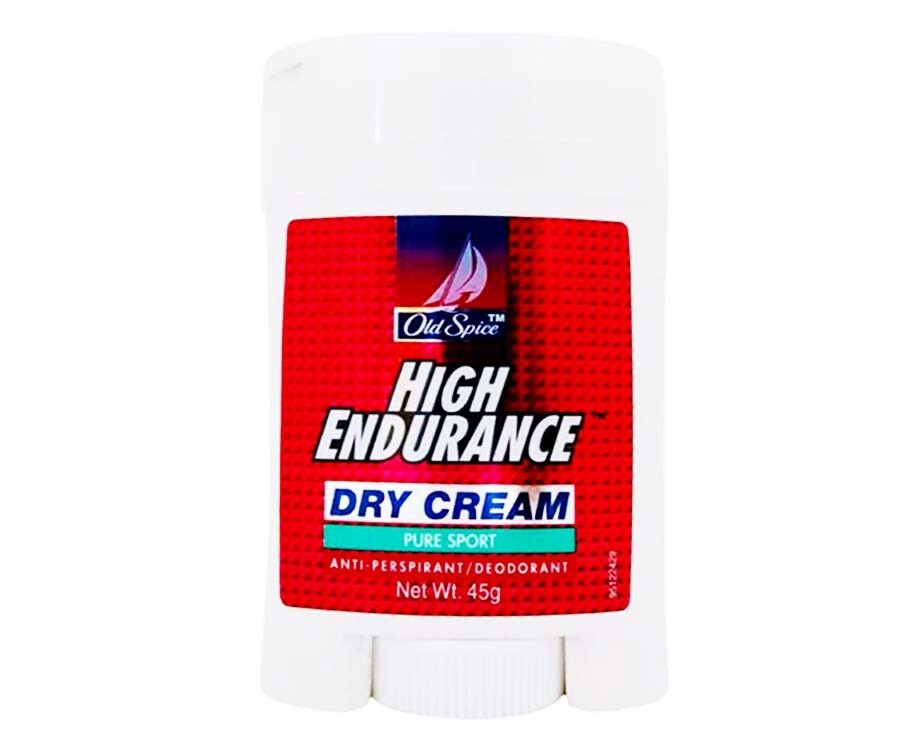 Old Spice High Endurance Dry Cream Pure Sport Anti-Perspirant/ Deodorant 45g