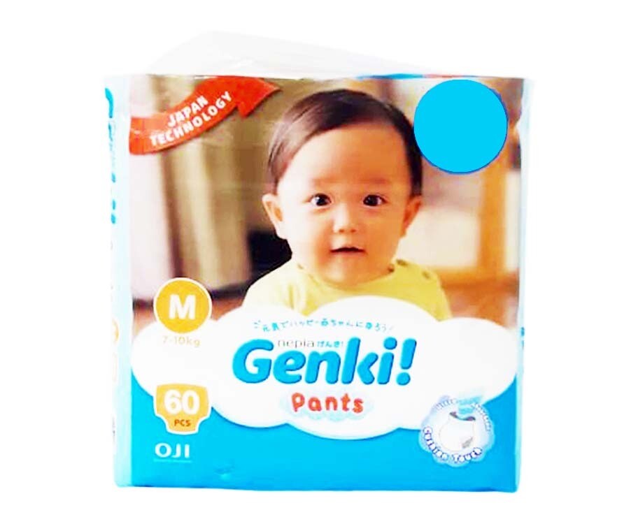 Nepia Genki Pants M 7-10kg 60 Pieces