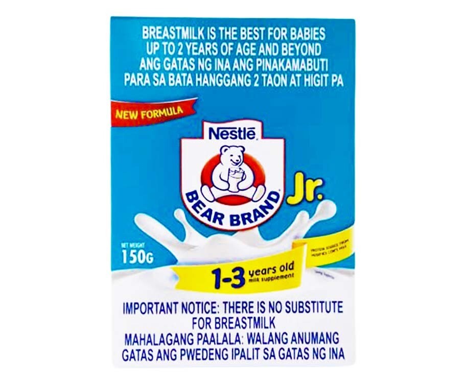 Nestlé Bear Brand Jr. 1-3 Years Old Milk Supplement 150g