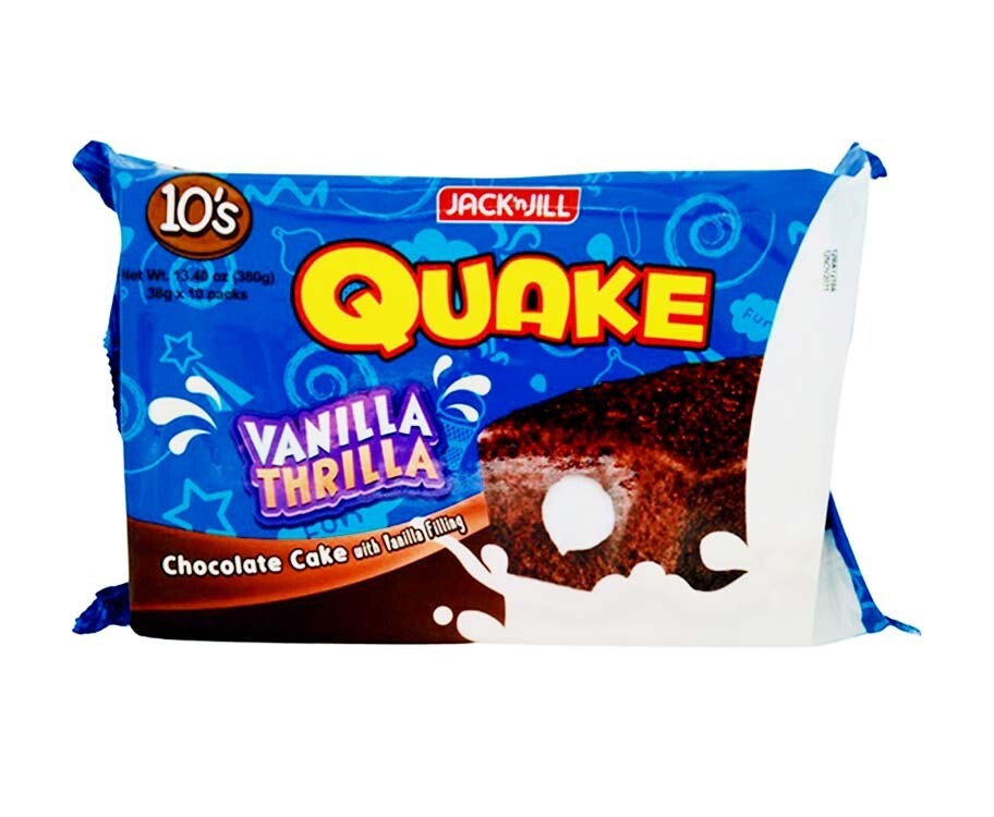 Jack &#39;n Jill Quake Vanilla Thrilla (10 Packs x 38g)