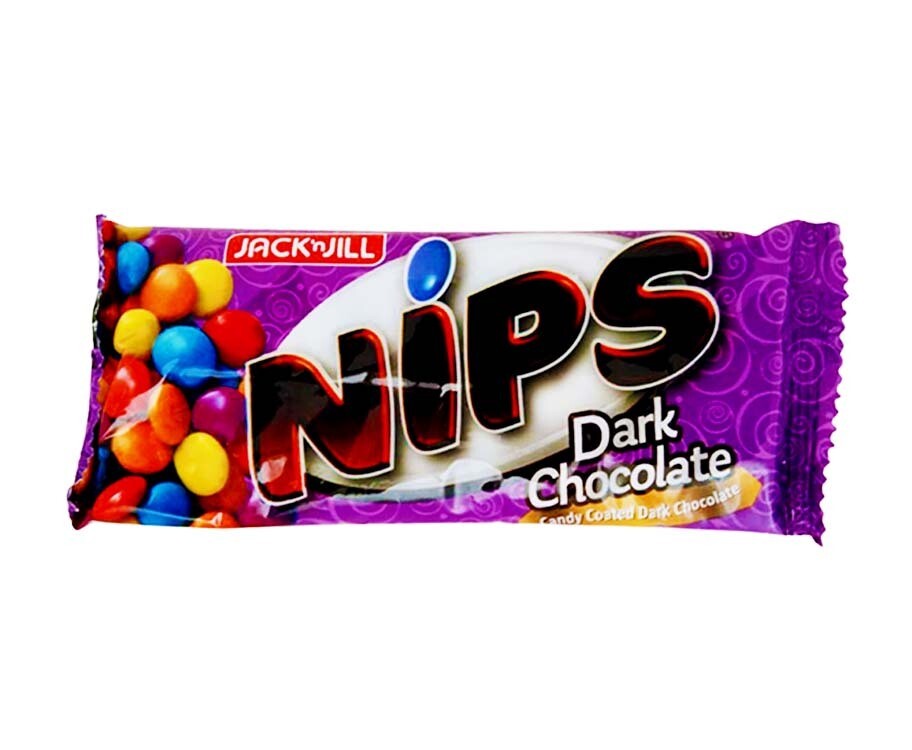 Jack &#39;n Jill Nips Dark Chocolate Coated Candy 40g
