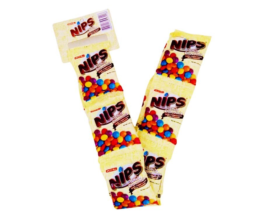 Jack 'n Jill Nips White Chocolate Coated Candy (12 Packs x 14g)