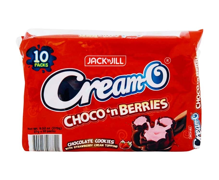 Jack 'n Jill Cream-O Choco 'n Berries Cookies (10 Packs x 27g)