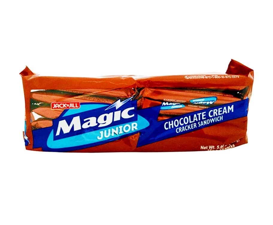 Jack 'n Jill Magic Junior Chocolate Cream Cracker Sandwich (10 Packs x 16g)