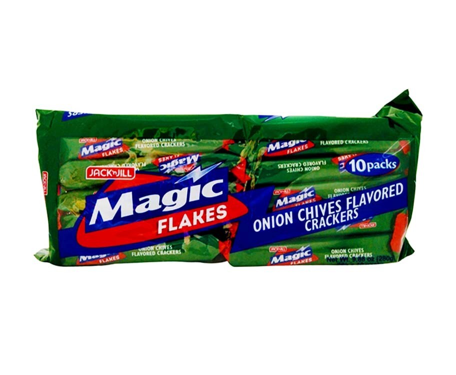 Jack 'n Jill Magic Flakes Onion Chives Flavored Crackers (10 Packs x 28g)