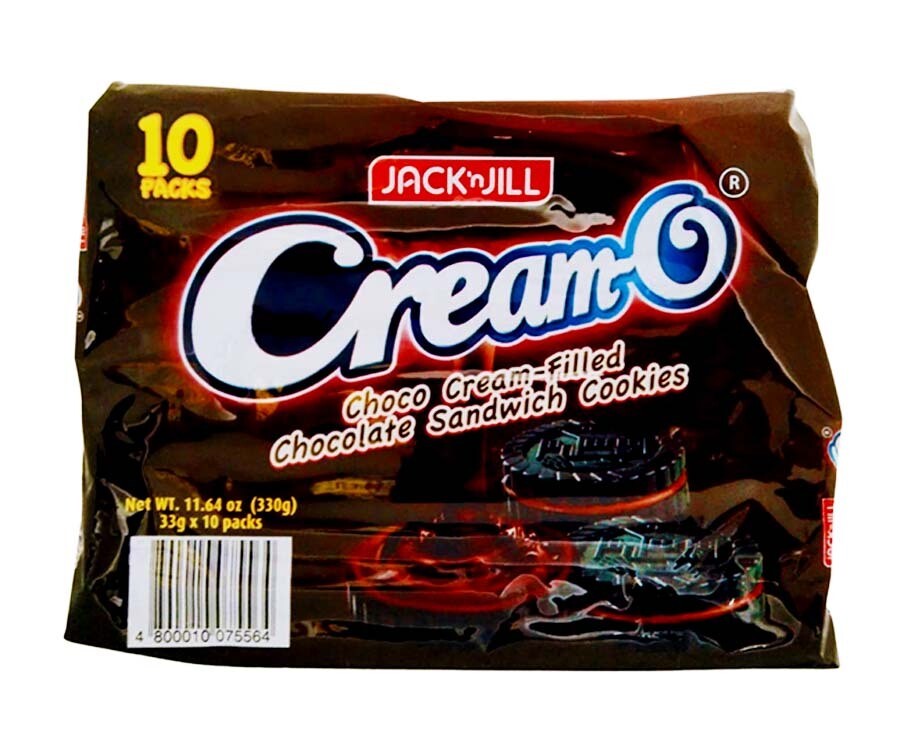 Jack &#39;n Jill Cream-O Choco Cream-Filled Chocolate Sandwich Cookies (10 Packs x 33g)