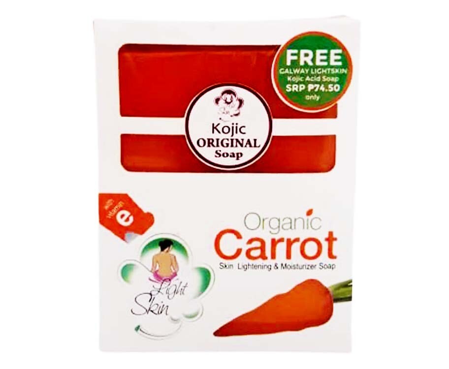 Light Skin Kojic Organic Carrot + Galway Kojic Acid Soap 120g