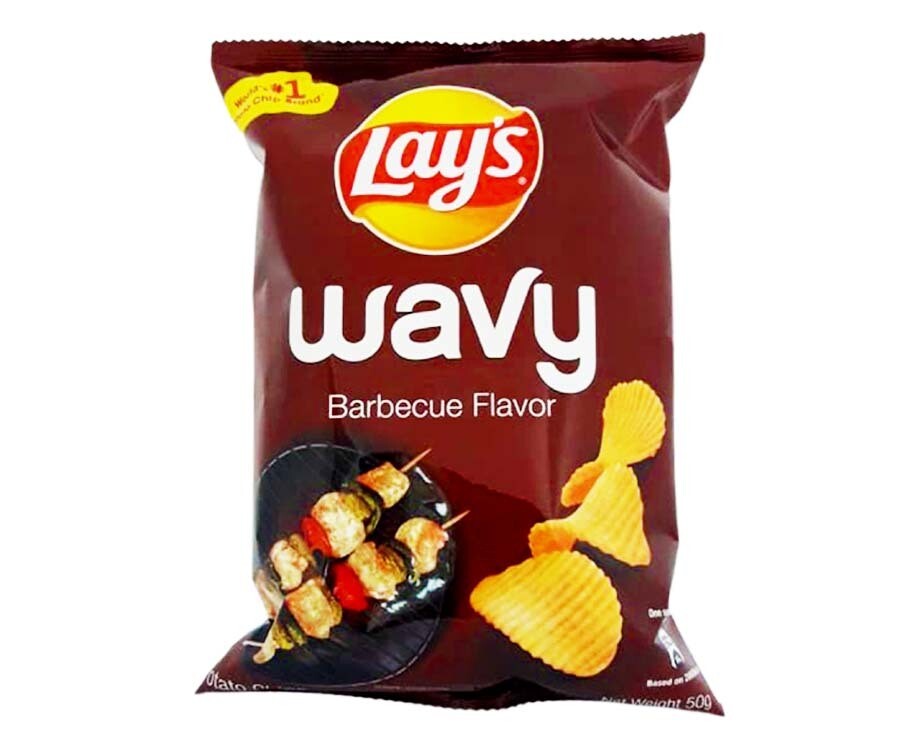 Lay&#39;s Wavy Barbeque Flavor Potato Chips 50g