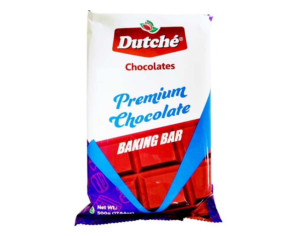 Dutché Chocolates Premium Chocolate Baking Bar 500g