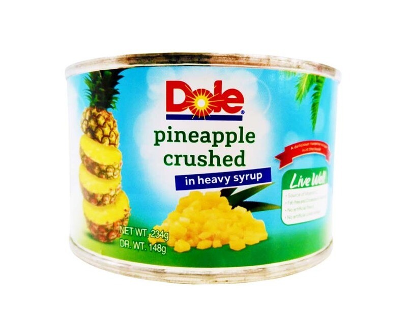 Dole Pineapple Crushed in Heavy Syrup 234g