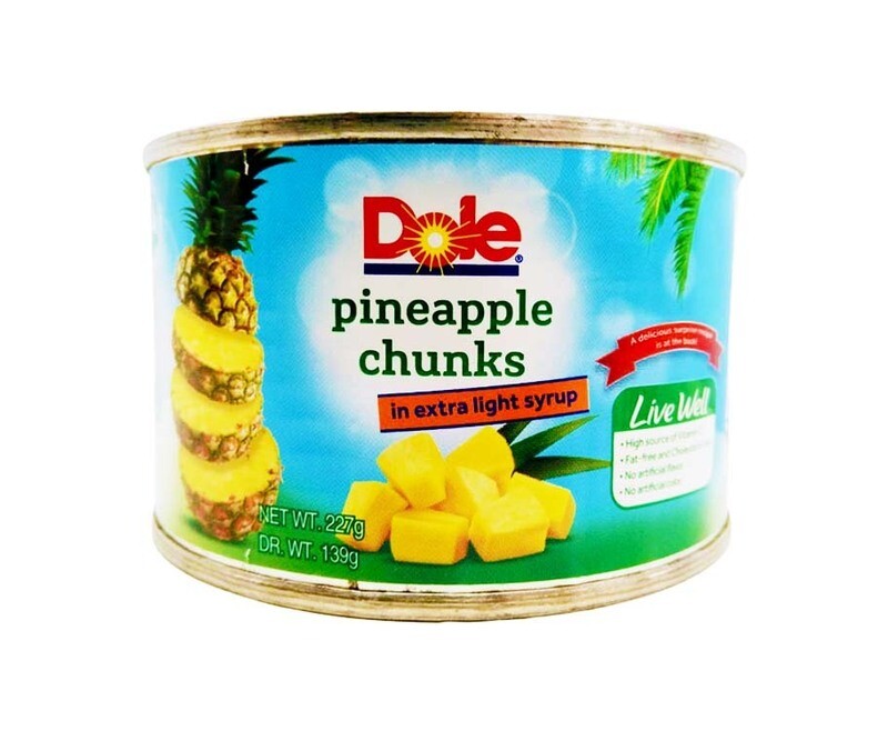 Dole Pineapple Chunks in Extra Light Syrup 227g