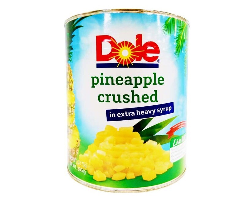 Dole Pineapple Crushed in Extra Heavy Syrup 3175g