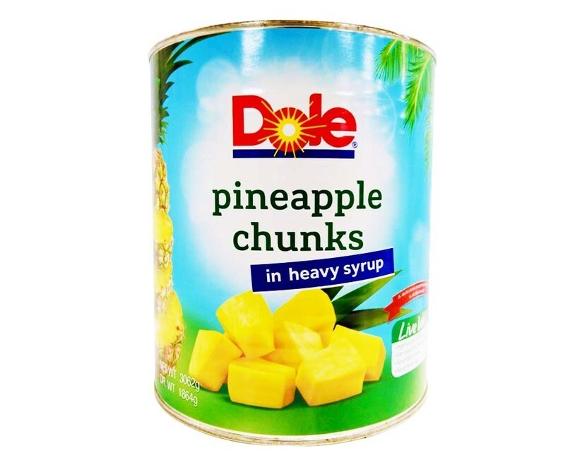 Dole Pineapple Chunks in Heavy Syrup 3062g