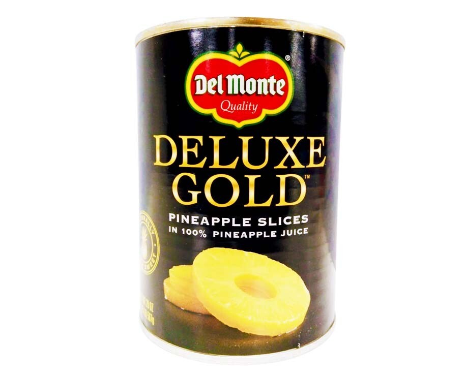 Del Monte Deluxe Gold Pineapple Slices in 100% Pineapple Juice 567g