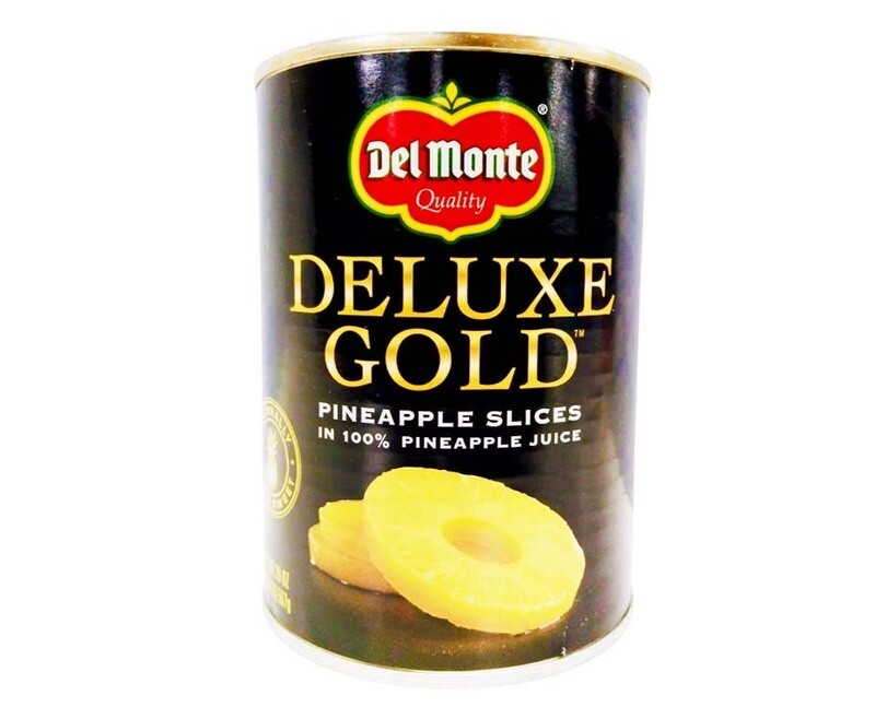 Del Monte Deluxe Gold Pineapple Slices in 100% Pineapple Juice 567g