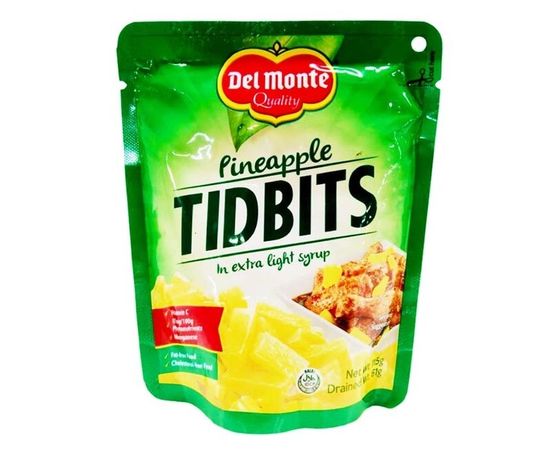 Del Monte Pineapple Tidbits in Extra Light Syrup 115g
