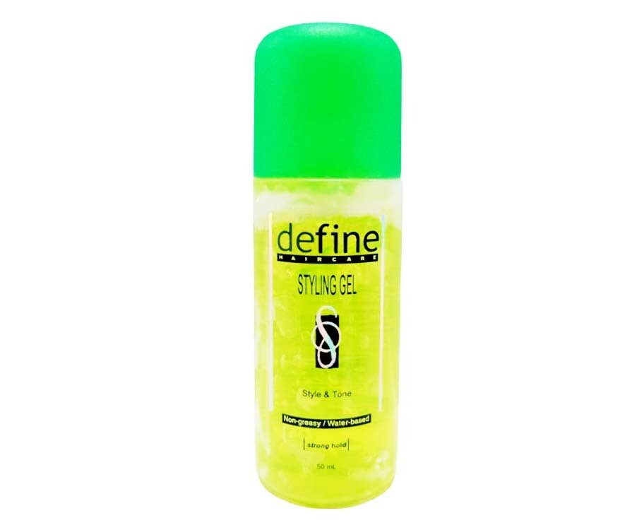 Define Hair Care Styling Gel Strong Hold Green 50mL
