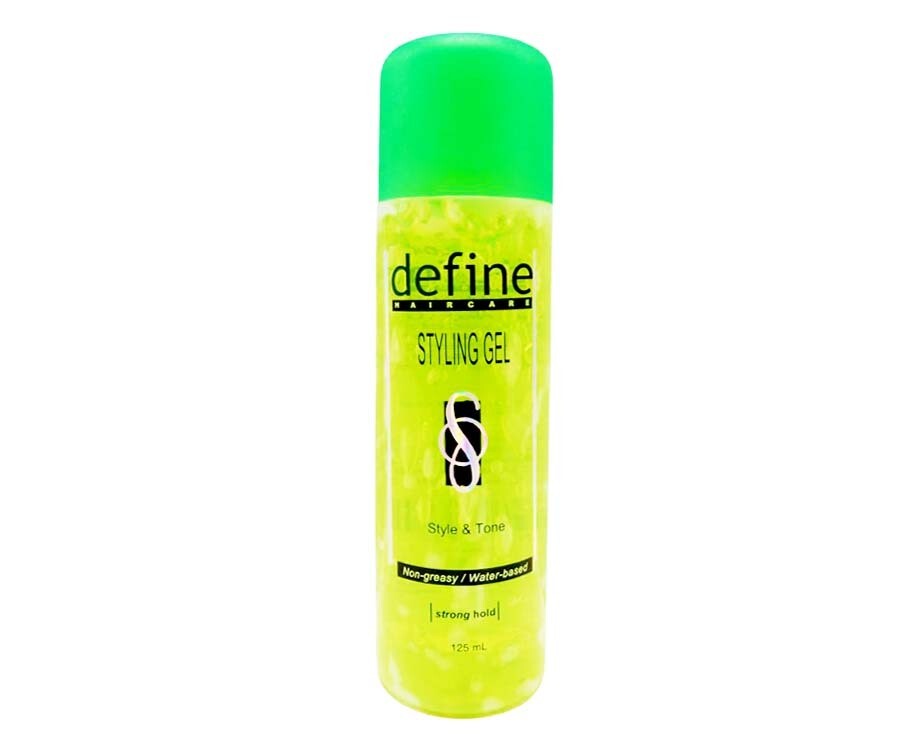 Define Hair Care Styling Gel Strong Hold Green 125mL