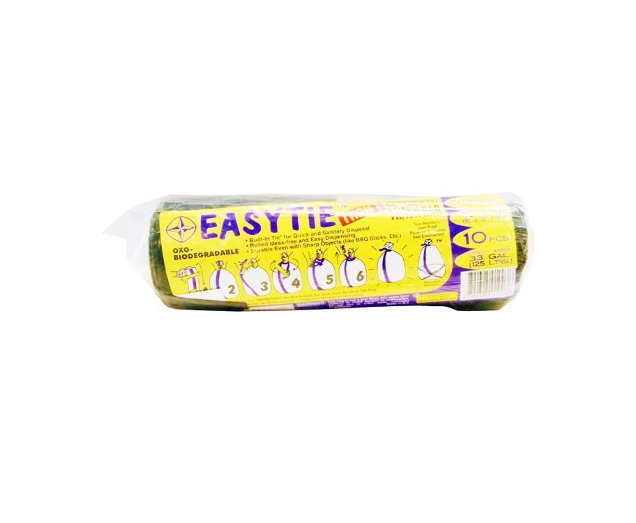Easytie Thrift Extra Heavy Duty Trash Bag Black XL 30&quot; x 37&quot; (15&quot; x 15&quot; x 37&quot;) 10 Pieces