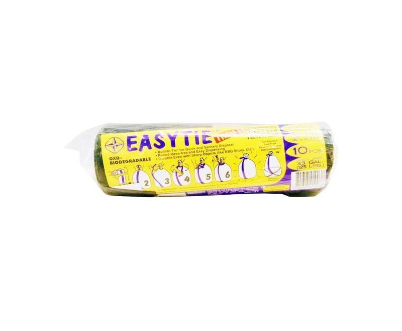 Easytie Thrift Extra Heavy Duty Trash Bag Black XL 30&quot; x 37&quot; (15&quot; x 15&quot; x 37&quot;) 10 Pieces