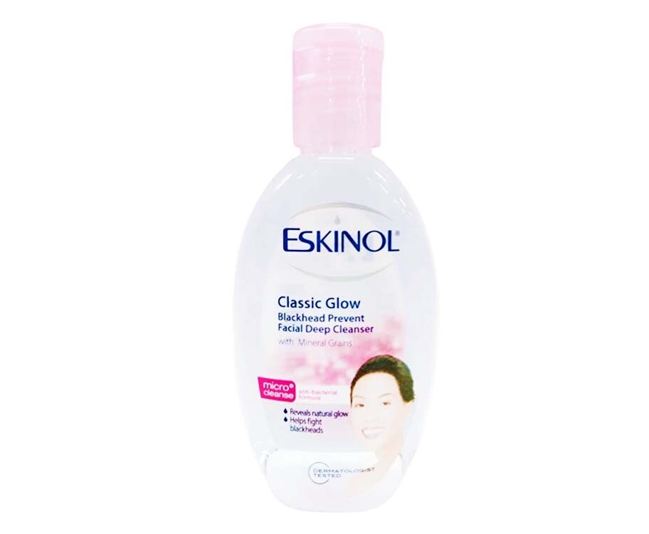 Eskinol Classic White Blackhead Prevent Facial Deep Cleanser With Mineral Grains 75mL
