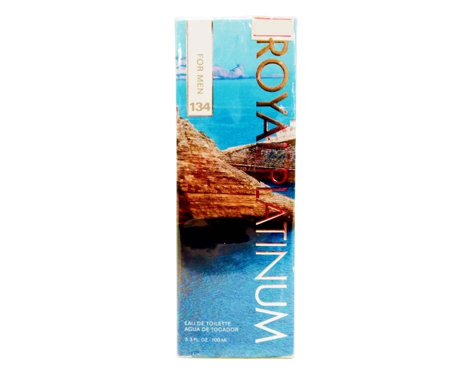Royal Platinum Light Blue Eau de Toilette Perfume Men 134 100mL