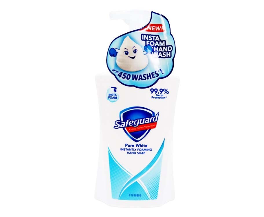 Safeguard Family Germ Protection Pure White Instantly Foaming Hand Soap 450mL