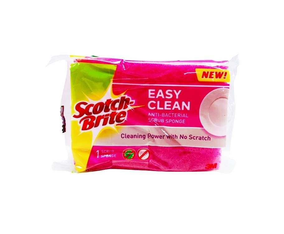 Scotch-Brite Easy Clean Anti-Bacterial Scrub Sponge 1 Scrub Sponge