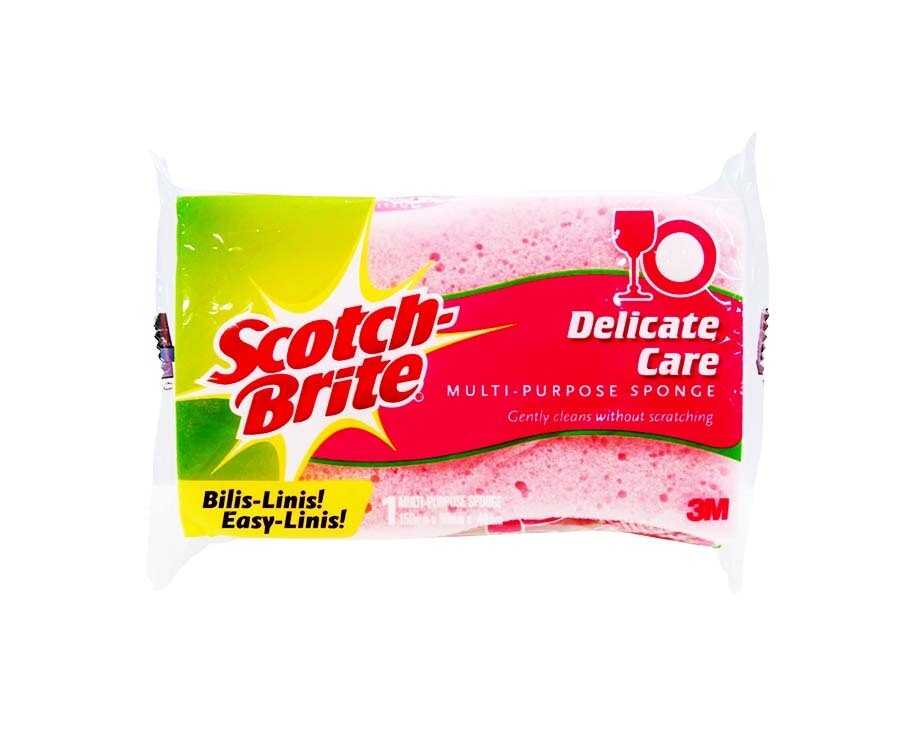 Scotch-Brite Multi-Purpose Sponge Delicate Care 1 Multi-Purpose Sponge 150mm x 90mm x 40mm