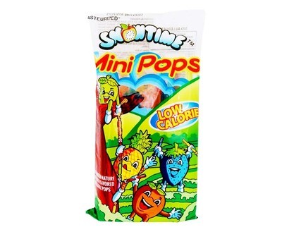 Snowtime Mini Pops Assorted Identical Flavored Freezable Pops 10 Pieces 450mL