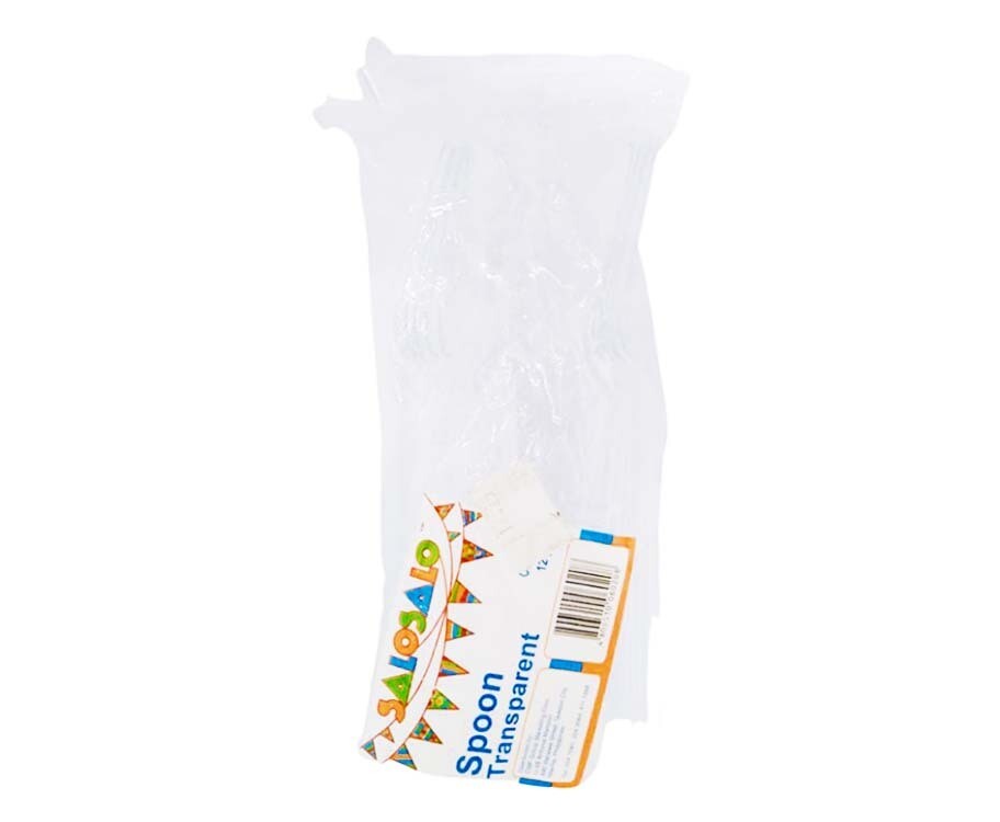 Salo Salo Disposable Spoon Transparent 12 Pieces