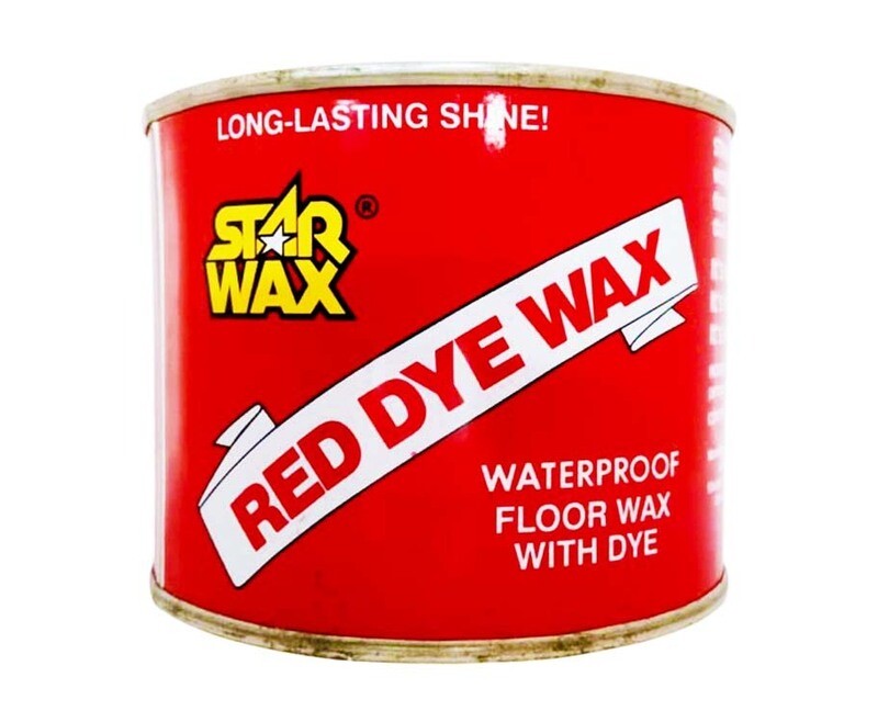 Starwax Red Dye Waterproof Floor Wax with Dye 450g