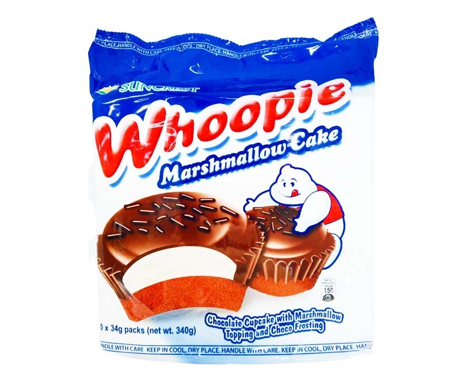 Suncrest Whoopie Marshmallow Chocolate Cake (10 Packs x 34g)