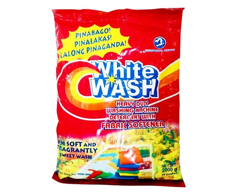 White Wash Heavy Duty Washing Machine Detergent With Fabric Softener 2000g