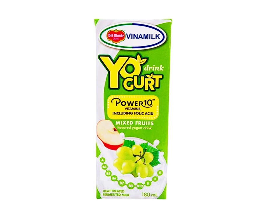 Del Monte Vinamilk Yogurt Drink Mixed Fruits 180mL
