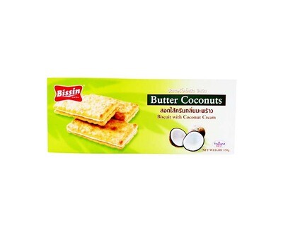 Bissin Butter Coconut Biscuits with Coconut Cream 150g