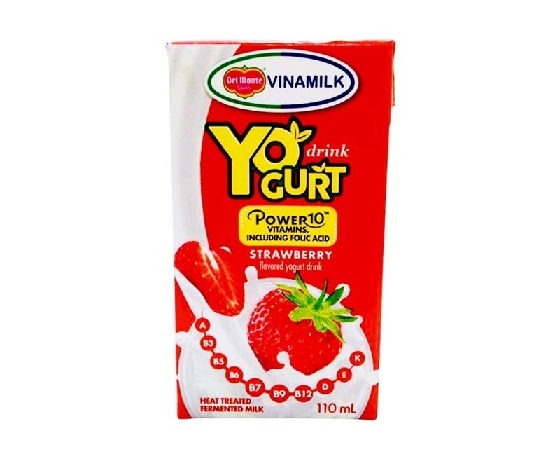 Del Monte Vinamilk Yogurt Strawberry Flavored Drink 110mL