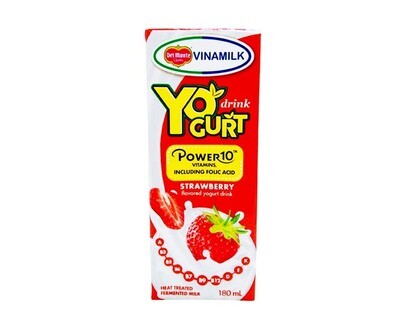 Del Monte Vinamilk Yogurt Strawberry Flavored Drink 180mL