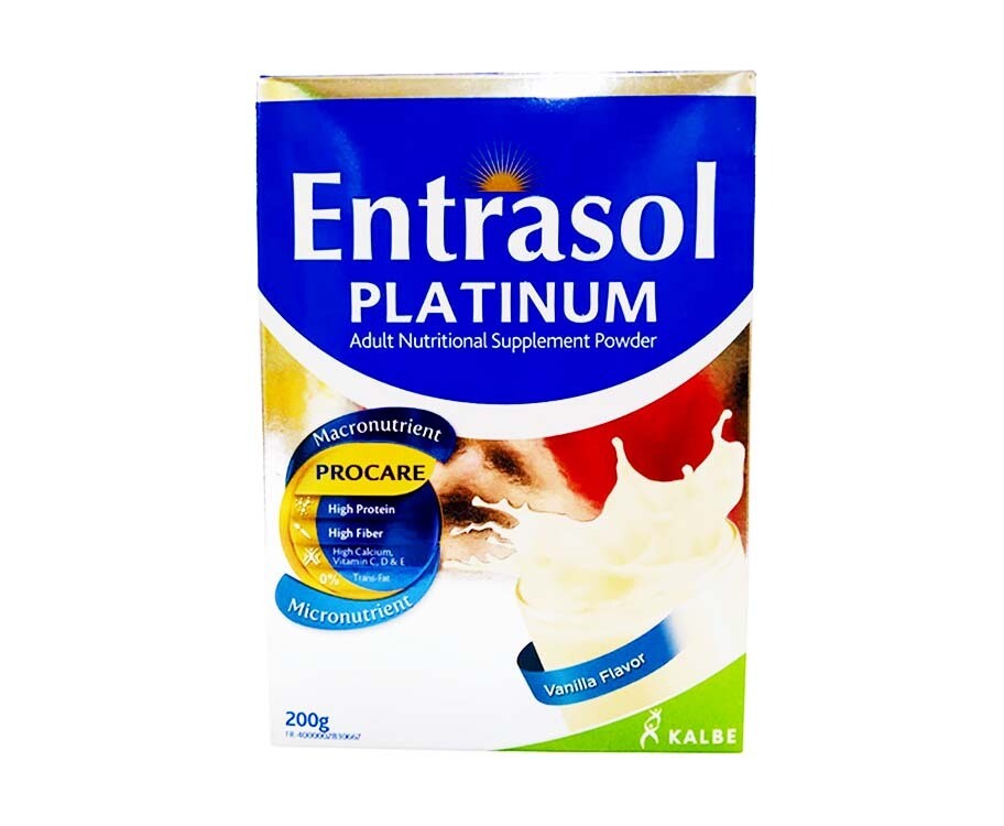 Entrasol Platinum Adult Powder Vanilla 200g