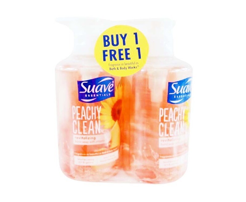 Suave Essentials Peachy Clean Revitalizing Hand Soap with Vitamin E (2
