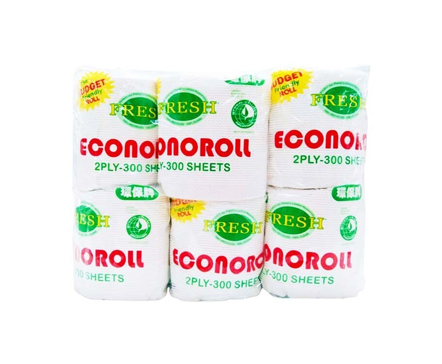 Fresh Econoroll 2-Ply 300 Sheets 11 Rolls + 1 Free Roll