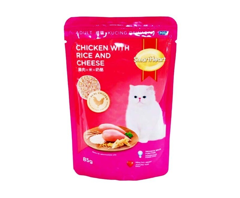 SmartHeart Chicken with Rice &amp; Cheese Cat Food 85g