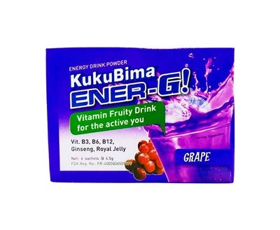 KukuBima Ener-G! Grapes Energy Drink Powder 24g