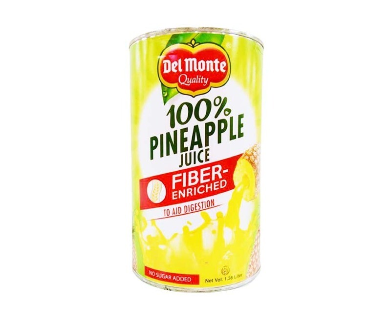 Del Monte 100% Pineapple Juice Fiber-Enriched 1.36L