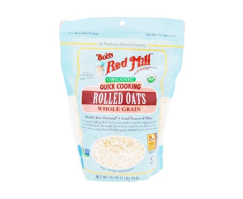 Bob&#39;s Red Mill Organic Quick Cooking Rolled Oats Whole Grain 454g