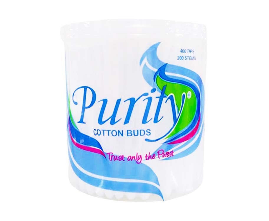 Purity Cotton Buds 400 Tips 200 Stems