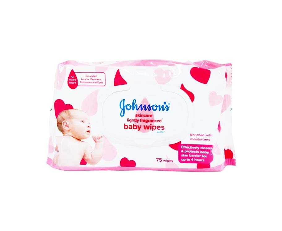 Johnson&#39;s Skincare Lightly Fragranced Baby Wipes 75 Wipes