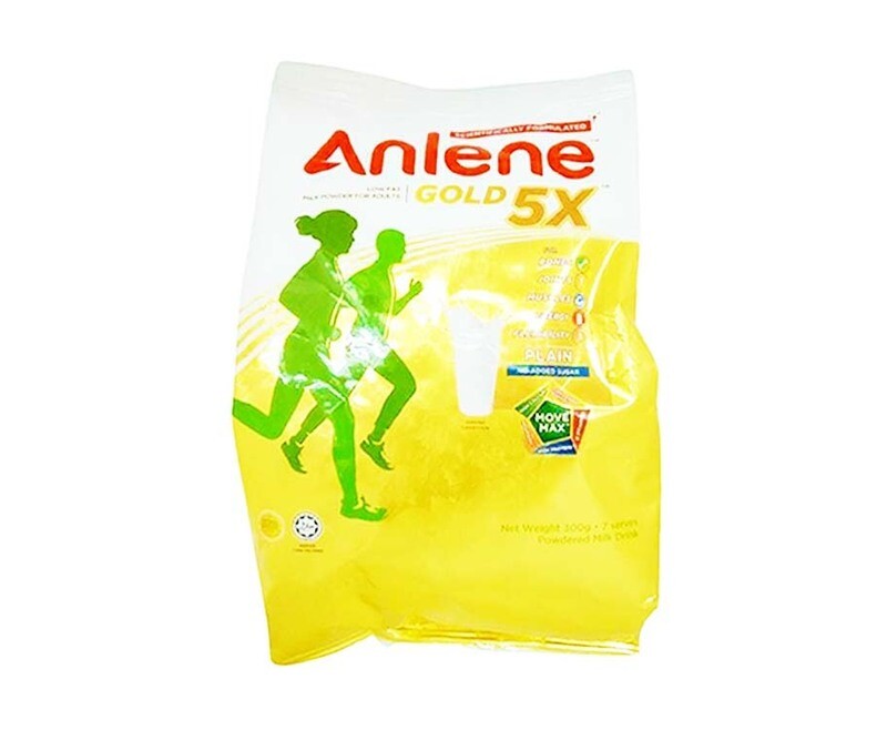 Anlene Gold 5x Low Fat Milk Powdered For Adults Plain No added Sugar Powdered Milk Drink 300g