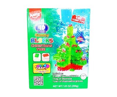 Amos 4D Gummy Blocks Christmas Tree 200g